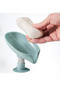 Resim Yeşil 1 Adet Vantuzlu Su Giderli Sabunluk Şık Tasarımlı Su Tutmaz Katı Sabunluk Diğer 