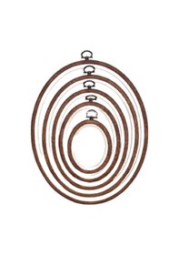Resim Nurge Ahşap Görünümlü Pano Kasnak Oval (Numara Seçenekli) 