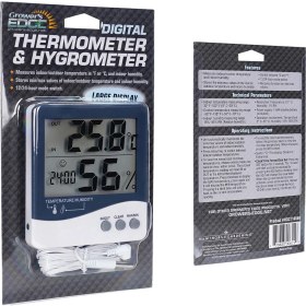 Resim Ata Elektronik Htc-2 Dijital Termometre Sıcaklık ve Nem Ölçer Higrometre Masa Alarm, Problu Dijital Termometre, Problu Sıcaklık ve Nem Ölçer 