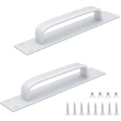 Resim 2 Adet Alüminyum Sürgülü Kapı Kolu Gümüş 20 X 4 Cm 