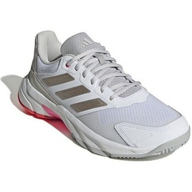 Resim Adidas Courtjam Control 3 W Kadın Tenis Ayakkabısı Ih2968 Beyaz Beyaz 