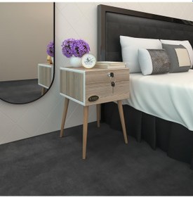 Resim Kenzlife Komodin Çıntay Crd 57 39 39 Çekmeceli Kilitli Ahşap Ayaklı Komidin Cordoba 