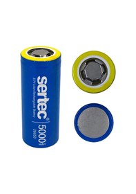 Resim Sertec 26650 Şarjlı Pil 5000mah 3.7v Li-ion Başlıksız Düz 