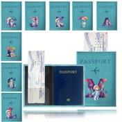 Resim Kadın Erkek RFID Vintage İş Pasaport Kılıfı Çok Fonksiyonlu Kimlik Banka Kartı Cüzdanı Seyahat Aksesuarları Pasaport Kılıfı Seyahat Gereçleri Noel Hediyeleri Tatil Hediyesi Seyahat Çantası 