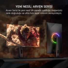 Resim James Donkey Arven A70 27'' 240Hz 0.5ms Fhd Va Panel Gaming Rgb Pivot Monitör (Sıfır Ölü Piksel Garantili) 
