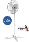 Resim GenelTedarik KUMTEL Beyaz Vantilatör 16'' (3P) Ktf-290 