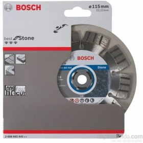 Resim Bosch - Best Serisi Taş İçin Elmas Kesme Diski - 115 X 22,23 X 2,2 X 12 Mm 