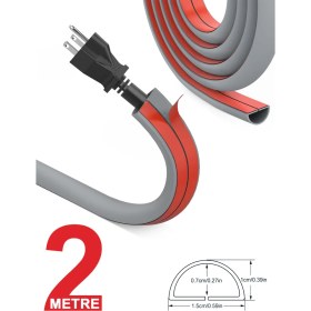 Resim Greentech Esnek Kablo Kanalı Gri / GT-KK10 