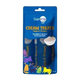 Resim Supreme Cat Ton Balıklı ve Karidesli Sıvı Kedi Ödül Maması 1 Adet 4x14 Gr 