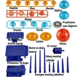 Resim ECE Güneş Sistemi Modeli Elektronik Projeksiyon Özellikli Öğrenci Modeli Demonte 