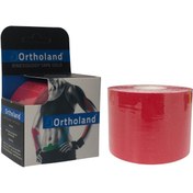 Resim Kırmızı Renk Kinesi Band Sporcu Kas Ağrı Bandı Kinezyo Tape 