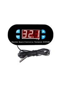 Resim Röle Çıkışlı Dijital Termostat 12V Sıcaklık Kontrol Cihazı Xh-W13 