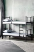 Resim Niron 90x190 Sağlamlaştırılmış Ayrılabilir Metal Ranza / Karyola 