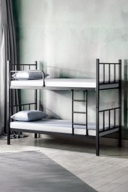 Resim Niron 90x190 Sağlamlaştırılmış Ayrılabilir Metal Ranza / Karyola 
