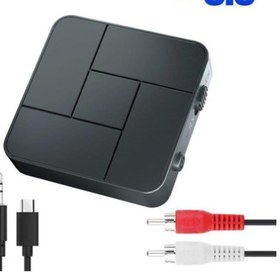 Resim Alfa Bluetooth 5.0 Ses Alıcı Verici Aux Rca Usb Stereo Kablosuz Mikrofonlu Araba Tv Pc Rx Tx Receiver 