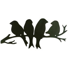 Resim Suntek Daldaki Kuşlar Metal Duvar Sanatı Süsler Yatak Odası 