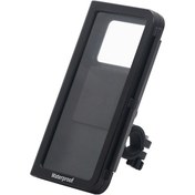 Resim Springsun Su Geçirmez Motosiklet Telefon Tutucu 4.7-7 İnç 360 Dönebilir 2-3 Cm Gidon Uyumlu Siyah 