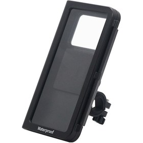 Resim Springsun Su Geçirmez Motosiklet Telefon Tutucu 4.7-7 İnç 360 Dönebilir 2-3 Cm Gidon Uyumlu Siyah 