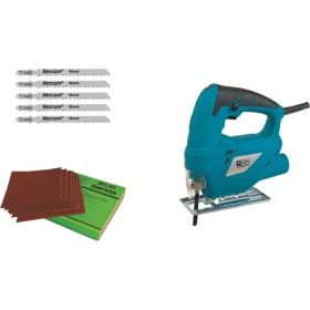 Resim Catpower 1712 500 W DEKUPAJ+MERCURET144D 100MM Dekupaj Testeresi (Ahşap) 5 Adet+Atlas Su Zımpara 10 Adet 