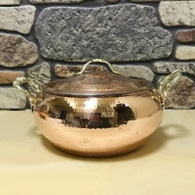 Resim Efemir Dövme Bakır Trabzon Güveci 20 cm 