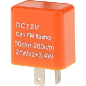 Resim Shooerts Dc12v 2pin Elektronik Flaşör Röle Dönüş Sinyali Işık Flaş Turuncu Plastik Honda 12 V Turuncu Su Geçirmez X5jwqb 