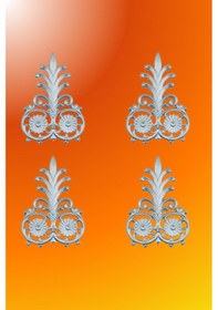 Resim Gümüş Saray Tavan Motif 14*21 cm 4 Adet 