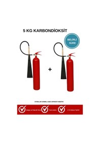 Resim Kpr E-ticaret 5 Kg Co2 Karbondioksit Yangın Söndürme Tüpü + 2 Adet 