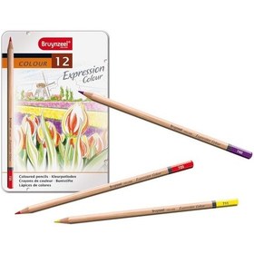 Resim Bruynzeel Expression Colour Kuru Boya Seti 12 Renk 