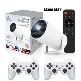 Resim beemen M300 Max Full Hd 4k Taşınabilir Android Box Oyun Konsolu Projektör 2 Kol 30.000 Oyun Yüklü 