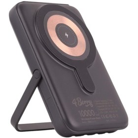 Resim 4Berry YM881B Siyah Powerbank – 10.000 mAh 22.5W Hızlı Şarj, Magsafe Destekli 