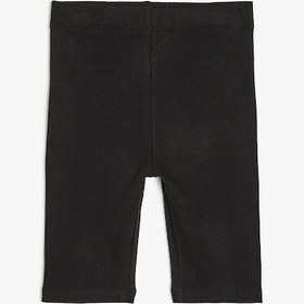 Resim Koton Beli Lastikli Pamuklu Basic Kısa Tayt Siyah 5skg40010ak Siyah 