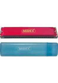 Resim Midex Hn-24rd Kırmızı 24 Delikli Mızıka 
