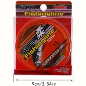 Resim 100m/330ft PA Süper Güçlü Florokarbon Olta İpi 0.36-2.72kg Test %15 Monofilament Polyester Ultra Şeffaf Düşük Görünürlüklü Tatlısu-Tuzlu Su Balıkçılığı, Pürüzsüz Döküm, Aşınmaya Dayanıklı, Yüksek Mukavemetli Malzeme, Profesyonel Balıkçılar İçin Balıkçılık Ekipmanı, Açık Hava Sporları 