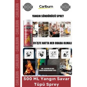 Resim Carlburn #yangıntüpü 500ML Stop Fire Araç Ev Ofis Tipi Taşınabilir Güvenli Söndürücü Yangın Savar Tüpü Sprey 