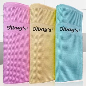 Resim İlbay's Fabrika Satış Mağazası - Orijinal Baskılı 3'lü Mikrofiber Temizlik Bezi - İthal Ürün 