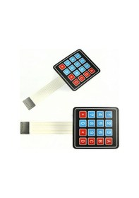 Resim 4x4 Membran Tuş Takımı Keypad 16 Tuşlu Arduino Uyumlu Matrix Klavye 