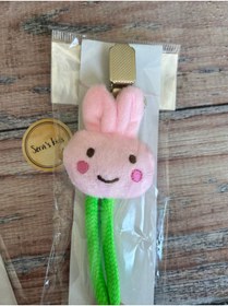 Resim seraskids 2li Peluş Yenidoğan Kız Bebek Emzik Askısı(ZİNCİR) 