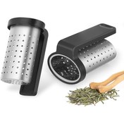 Resim 1 Adet Paslanmaz Çelik Çay Demleme Aparatı - Bulaşık Makinesinde Yıkanabilir & Kolay Temizlenebilir, Ergonomik Saplı, Kupa ve Cam İçin İnce Delikler, Halloween, Noel, Paskalya Hediyeleri için Mükemmel, Perfore Tasarım, Dayanıklı Malzeme, Kompakt Tasarım, Sağlam Yapı, Hediye Alıcılar için 