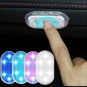 Resim 1/4 adet USB Şarj Edilebilir Dokunmatik Sensör Mini LED Okuma Lambası Ev Ofis Yatak Odası Dekoru için Çoklu Sahne Mood Lambası, Araba İçindeki Ortam Aydınlatması Kolayca Çıkarılabilir, Taşıma ve Kurulum Yapılabilir 