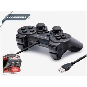 Resim HADRON Kablolu Oyun Kolu Doubleshock PC Uyumlu Çift Titreşimli Analoglu 