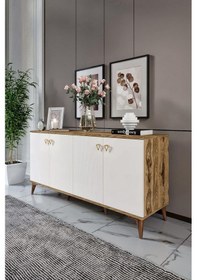 Resim Simple Konsol Ekru Ceviz 