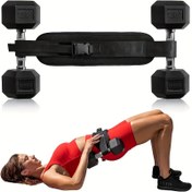 Resim Ev Egzersizleri, Kettlebell Eğitimi ve Glute Şekillendirme için Ayarlanabilir Ağırlıklı Kemer - Ekstra Yastıklama, Ayarlanabilir Direnç (Dizeler Dahil Değildir), Dayanıklı Naylon Kumaş, Toka Kapatma - Fitness Tutkunları, Jimnastikler ve Ağırlık Kaldıranlar için İdeal, Jimnastik Ekipmanları | Yastıklı Kapatma Kemer | Güvenli Toka Kapatma 