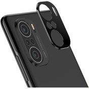 Resim Microcase Xiaomi Poco F3 Kamera Lens Koruma Halkası - Kapalı Tasarım Siyah 