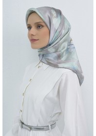 Resim Armine Saf İpek Sura Eşarp-2026 İlkbahar-yaz- 950500d Yeşil-gri 