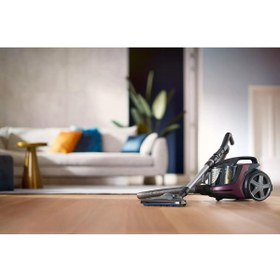 Resim Philips Triactive + Ultra Başlık, Marathone Premium Toz Torbasız Elektrikli Süpürge, Koyu Leylak,hepa 13 