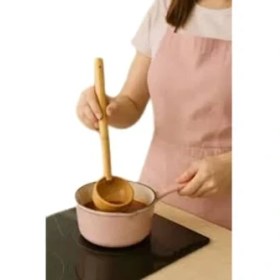 Resim Doğal Bambu Kepçe 28 cm - Sağlıklı, Dayanıklı, Çevre Dostu Mutfak Aracı - Çorba, Sos ve Yemek Servisi Için Ideal 