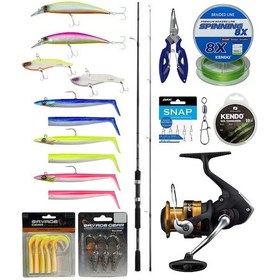 Resim Yek Outdoor Levrek & Çipura Spin Olta Seti Shimano Kamış Fx Xt Spinning Moderate Fast 2,70m 14-40g 2pc&shimano Makina Fx 4000 Fc 
