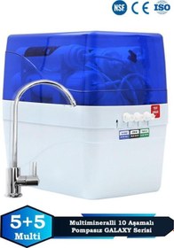 Resim Galaxy 10 Aşamalı 8 Lt Metal Tanklı Süper Sarım Membran Teknolojili Mineralli Su Arıtma Cihazı 