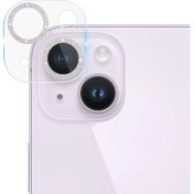 Resim Hongshou Apple iphone 14/14 Için Temperli Gl Arka Lens Filmi 