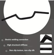 Resim Hightower Black Cafe Racer Ace Clubman Stili 22mm 7/8" Universal Motosiklet Gidon Sportster 1200 883 Touring Chopper Bobber 